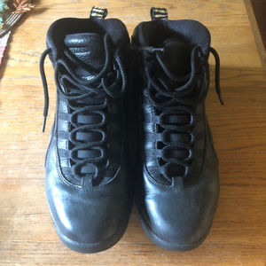 Black and Gold NYC Jordans